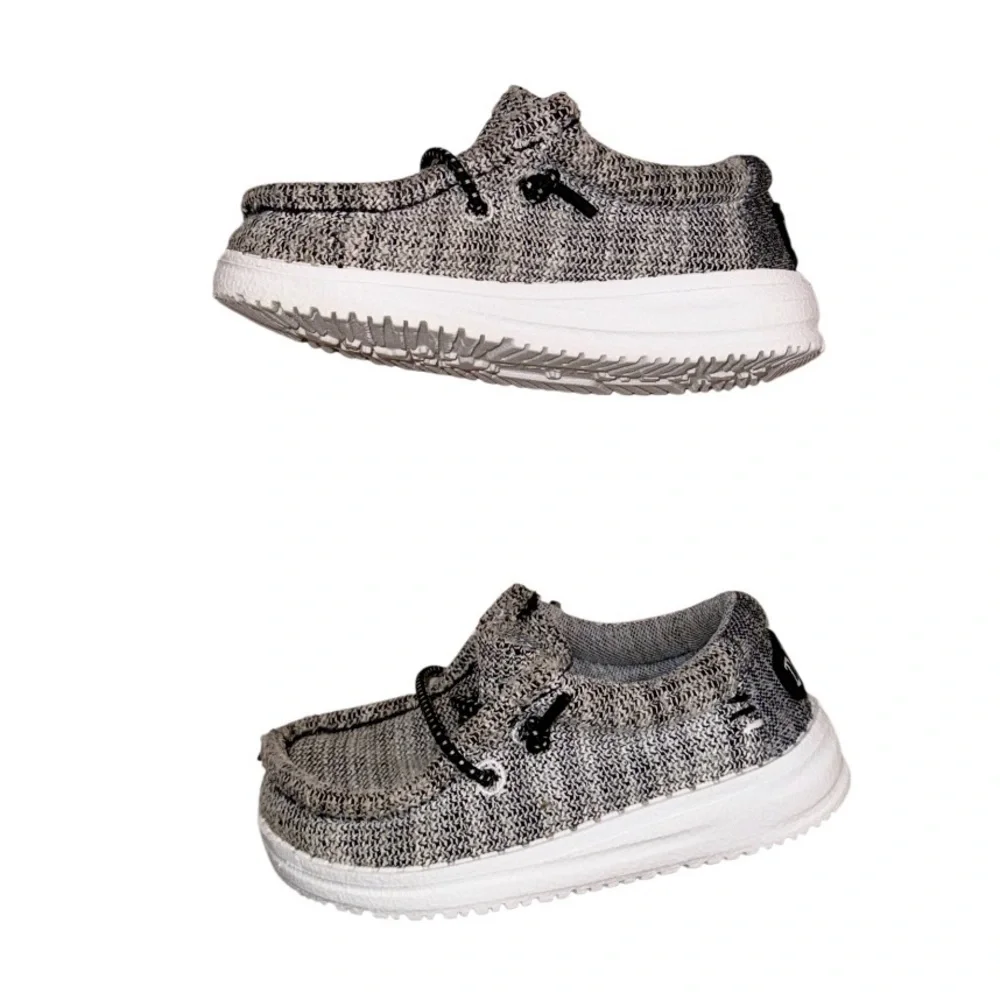 HUDE DUDE Wally Toddler canvas slip on shoes youth size 6 unisex girls boys 6